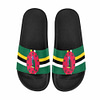 Dominica Flag Women's Slide Sandals