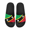 Saint Kitts and Nevis Flag Men's Slide Sandals