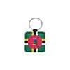 Dominica Flag square keychain