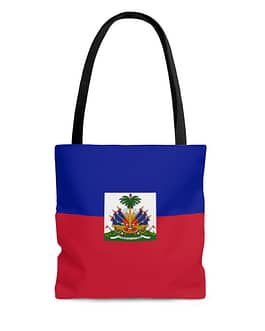 Haiti Flag Tote Bag