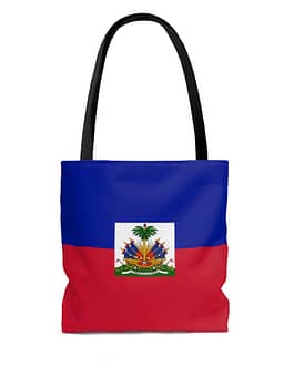 Haiti Flag Tote Bag