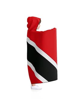 Trinbago Flag Hooded Blanket