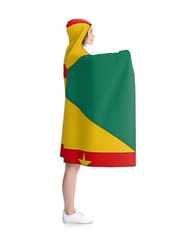 Grenada Flag Hooded Blanket
