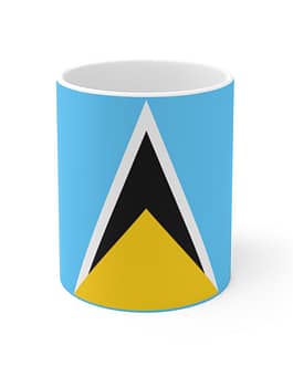 St. LucianFlag Ceramic Mug 11o...