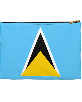 St. Lucian Flag Accessory Pouch