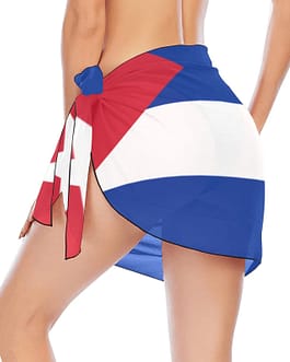 Cuban Flag Women’s Beach Sarong Wrap