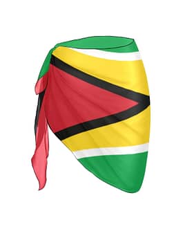 Guyana Flag Women’s Beach Sarong Wrap