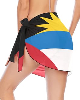 Antigua and Barbuda Flag Women’s Beach Sarong Wrap