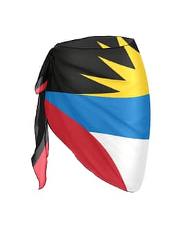 Antigua and Barbuda Flag Women’s Beach Sarong Wrap