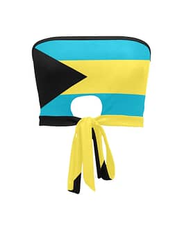 The Bahamas Flag Women’s Tie Bandeau Top