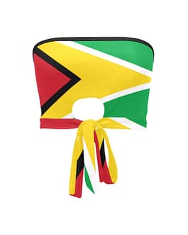 Guyana Flag Women’s Tie Bandeau Top