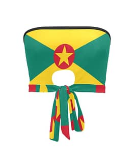 Grenada Flag Women’s Tie Bandeau Top