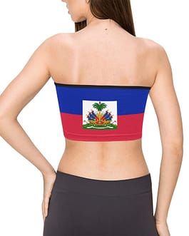 Haiti Flag Women’s Tie Bandeau Top