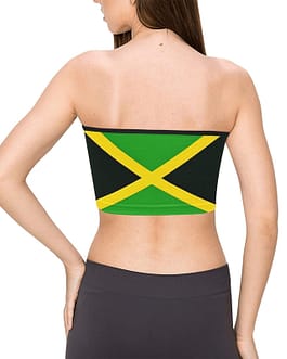 Jamaican Flag Women’s Tie Bandeau Top