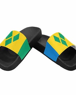 Saint Vincent & The Grenadines Flag Women’s Slide Sandals