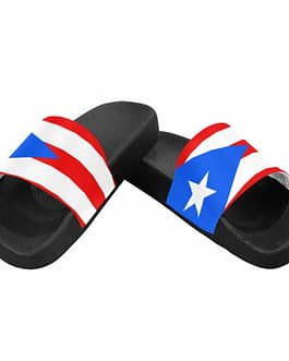 Puerto Rico Flag Women’s Slide Sandals
