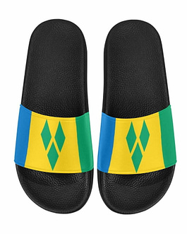 Saint Vincent & The Grenadines Flag Women’s Slide Sandals