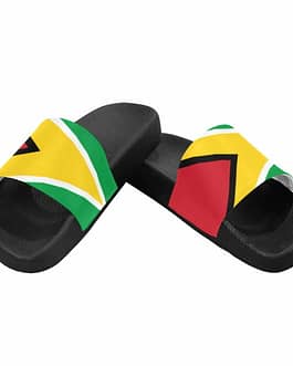 Guyana Flag Men’s Slide Sandals