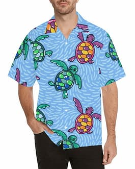 Ocean Turtles Men’s Hawaiian Shirt