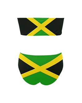 Jamaica Flag Chest Wrap Bikini...