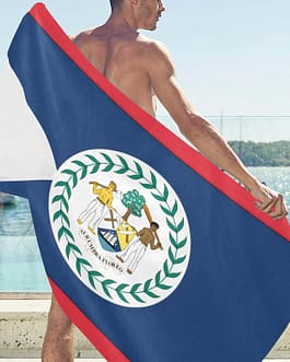 Belize Flag Beach Towel 32&quo...