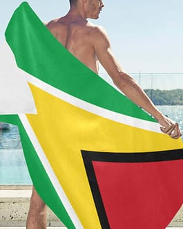 Guyana Flag Beach Towel 32&quo...