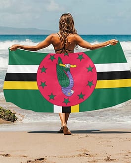 Dominica Flag Beach Towel 32&q...