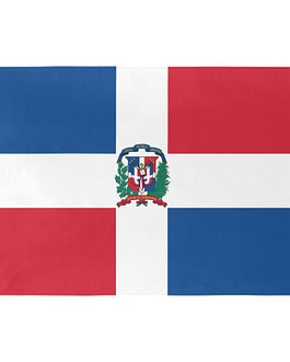 Dominican Republic Flag (5 Sizes)(One Side)
