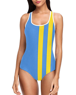 Aruba Vertical Stripe Women’s Tank Top Bathing Swimsuit