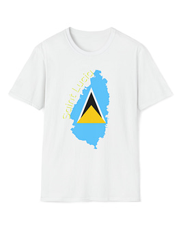 Saint Lucia Island Flag Unisex T-Shirt