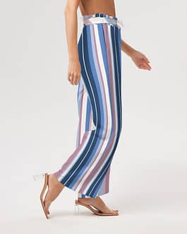 Beach Stripe Women’s High-Rise Wide Leg Pants