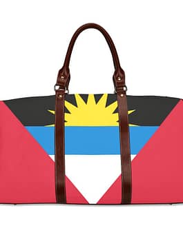 Antigua and Barbuda Flag Travel Bag (Brown)