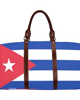 Cuba Flag Travel Bag (Brown)