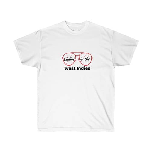 Chillin' In The West Indies Unisex Tee White