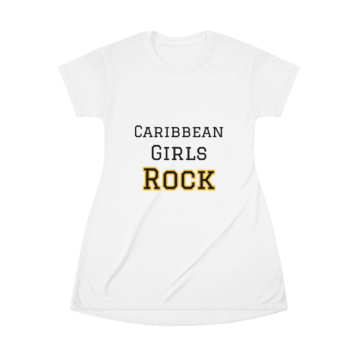 Caribbean Girls Rocks T-Shirt Dress