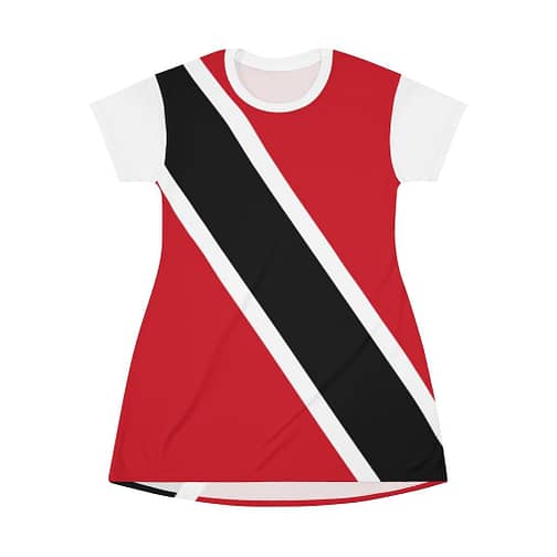Trinbago Flag T-Shirt Dress