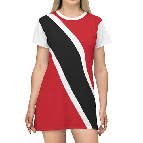 trinidad and tobago flag tshirt dress