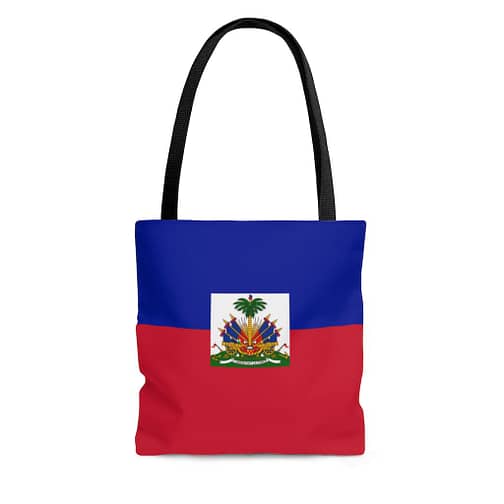 Haitian flag Tote Bag by ckc