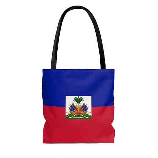 Haitian flag Tote Bag by ckc
