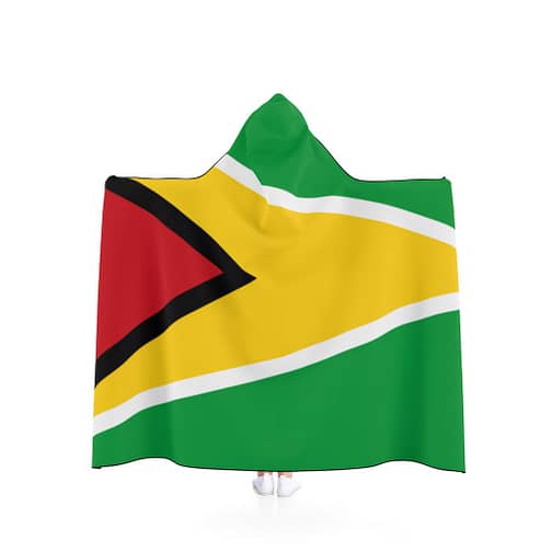 Guyana Flag Hooded Kids Blanket by CKC