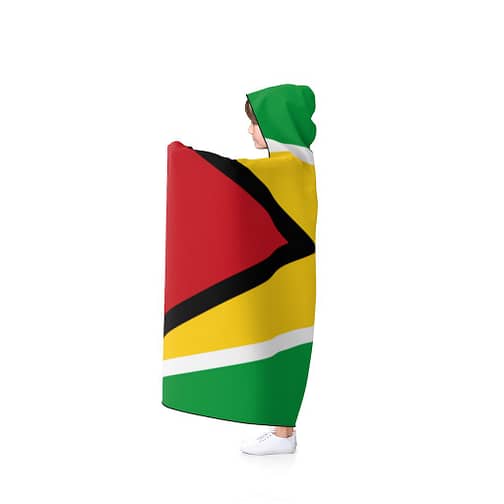 Guyana Flag Hooded Kids Blanket by CKC