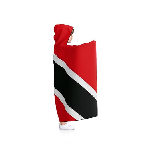 Trinidad and Tobago Flag Hooded Kids Blanket by CKC