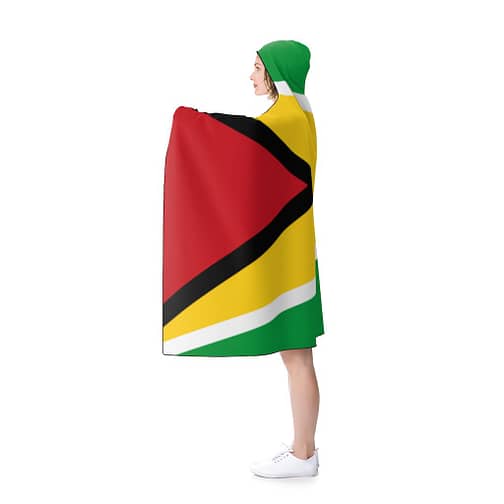 Guyana Flag Hooded Adult Blanket by CKC