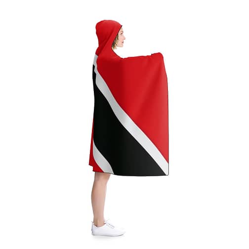 Trinidad and Tobago Flag Hooded Adult Blanket by CKC