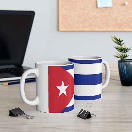 Cuban Flag Ceramic Mug 11oz