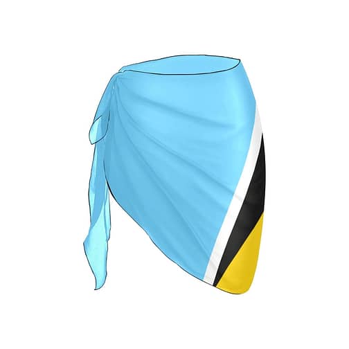 Saint Lucia Flag Sarong Wrap