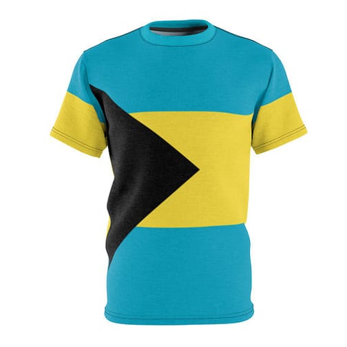The Bahamas Flag All Over Print T-shirt