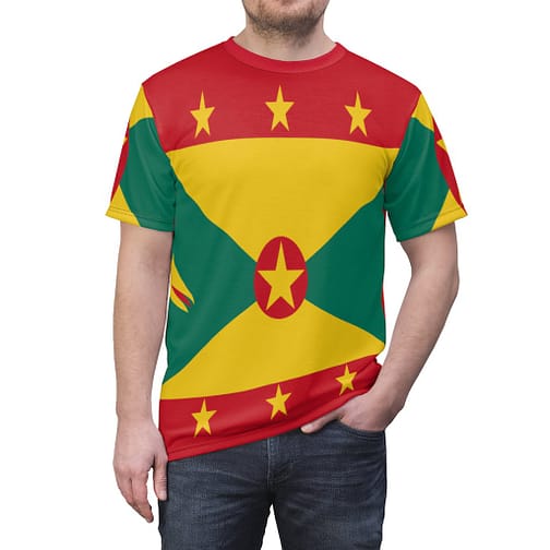 Grenada Flag All Over Print T-shirt