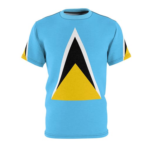 Saint Lucia Flag All Over Print T-shirt