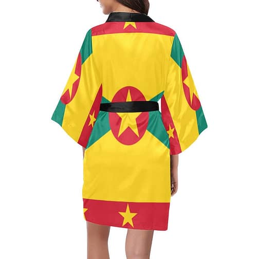 Grenada Flag Women's Short Kimono Rob